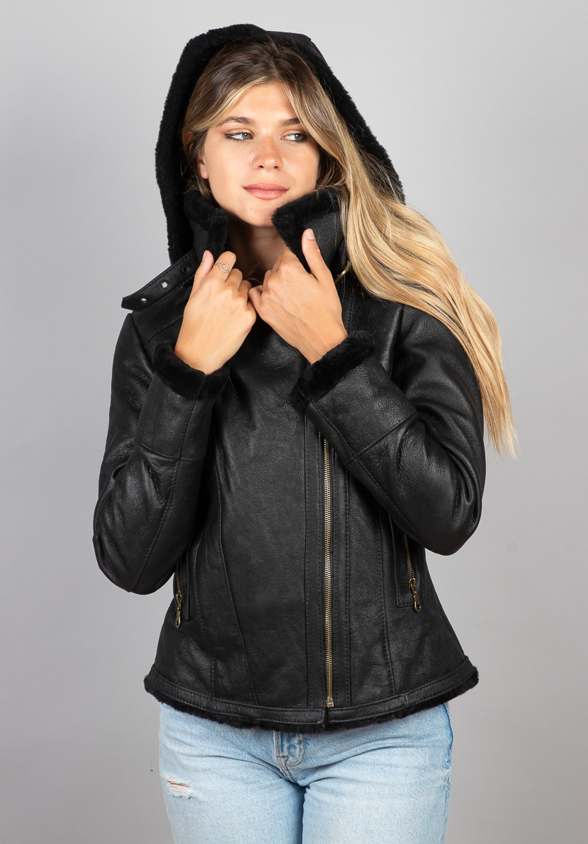 Camperas negras de mujer outlet